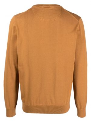 Sweter bawełniany Timberland brązowy