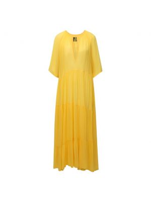 Платье из вискозы Fisico, желтое