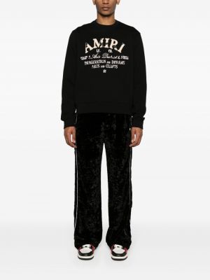 Distressed sweatshirt aus baumwoll Amiri schwarz