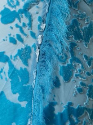 Asimetriska maksi kleita ar bārkstīm Acne Studios zils