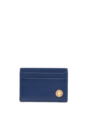 Kožená peňaženka Versace modrá