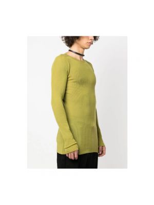 Suéter de cuello redondo Rick Owens verde