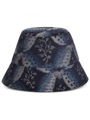 Cappello con stampa in tessuto jacquard Etro blu
