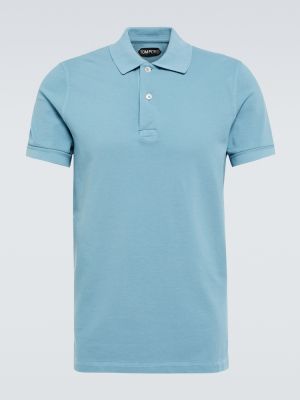 T-shirt aus baumwoll Tom Ford blau