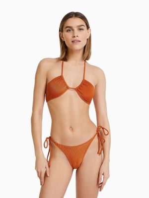 Bikini Bershka narancsszínű