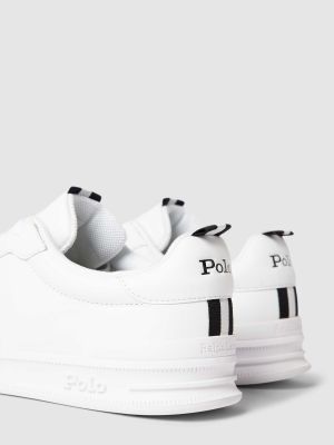Sneakersy w jednolitym kolorze Ralph Lauren białe