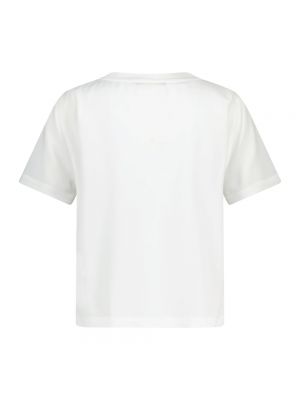 Koszulka relaxed fit w jednolitym kolorze Windsor biała