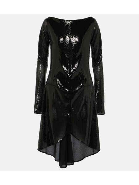 Μίντι φόρεμα Courreges μαύρο