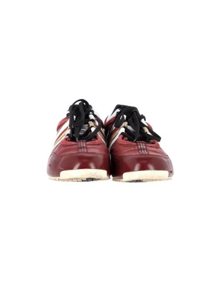 Sneakersy skórzane Yohji Yamamoto Pre-owned czerwone