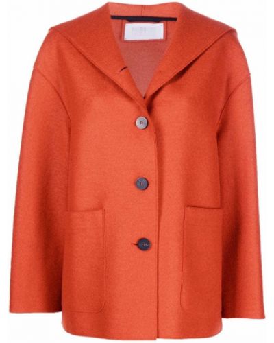 Chaqueta con capucha de fieltro Harris Wharf London naranja