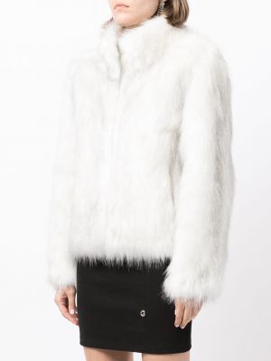 Bunda s kožíškem Unreal Fur bílá