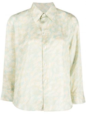 Φλοράλ πουκάμισο με σχέδιο Jil Sander πράσινο