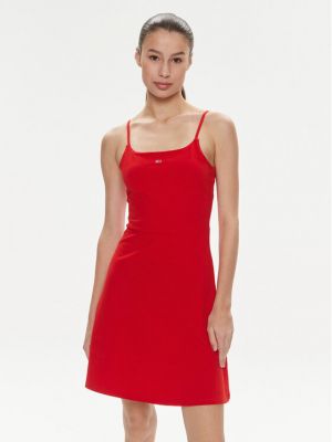 Sukienka mini Tommy Jeans czerwona