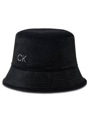 Chapeau en velours en velours Calvin Klein noir