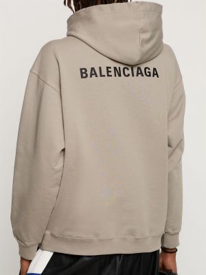 Pamučna hoodie s kapuljačom Balenciaga