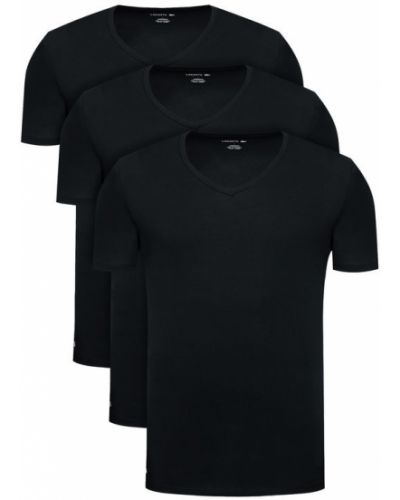 Slim fit košile Lacoste černá