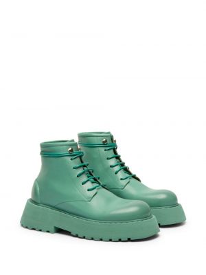 Ankle boots skórzane Marsell zielone