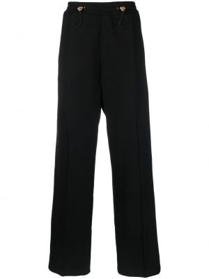 Rovné kalhoty Versace černé