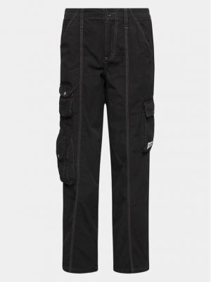 Bavlnené priliehavé cargo nohavice s nízkym pásom Bdg Urban Outfitters čierna