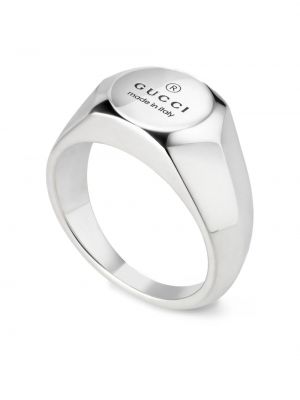 Asymetrický prsten Gucci stříbrný
