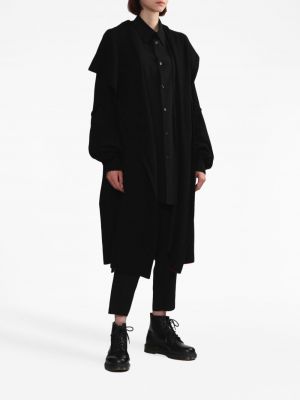 Asymmetrischer oversize mantel Y's schwarz