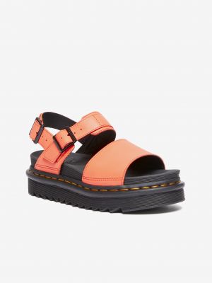 Sandály na platformě Dr. Martens oranžové
