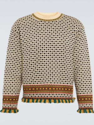 Jacquard woll pullover Bode