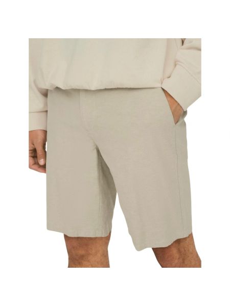 Leinen shorts Only & Sons beige