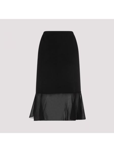Spódnica midi z falbankami Tom Ford czarna