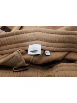 Falda de algodón Burberry Vintage marrón