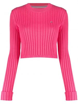 Пуловер Tommy Hilfiger розово