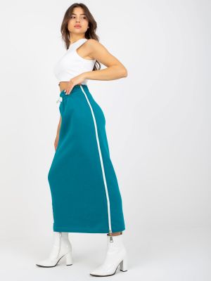Midi sijonas Fashionhunters mėlyna