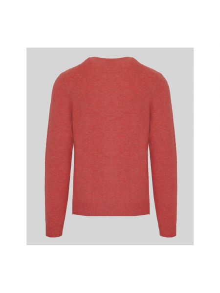 Jersey de tela jersey con estampado de cachemira Malo rojo