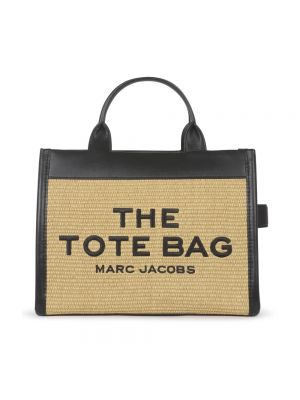 Plecak pleciony Marc Jacobs beżowy