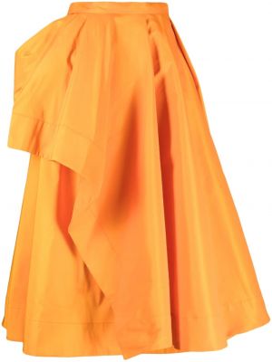 Svārki ar drapējumu Alexander Mcqueen oranžs