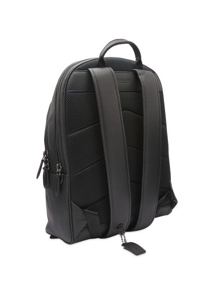 Кожаный рюкзак Coach черный
