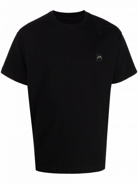 Camiseta con bordado de cuello redondo A-cold-wall* negro