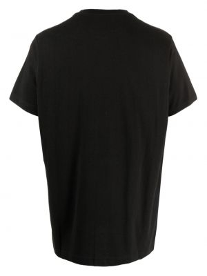 Kokvilnas t-krekls Maharishi melns