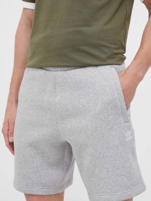 Melange pamut rövidnadrág Adidas Originals - szürke