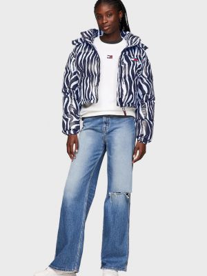 Джинсовая куртка с принтом зебра Tommy Jeans