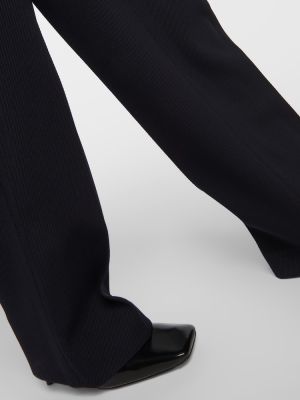 Μάλλινο παντελόνι με ίσιο πόδι Loro Piana μπλε