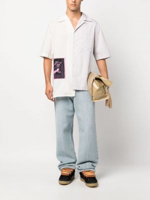 Koszula bawełniana asymetryczna Lanvin