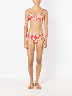 Bikini z nadrukiem Lenny Niemeyer czerwony
