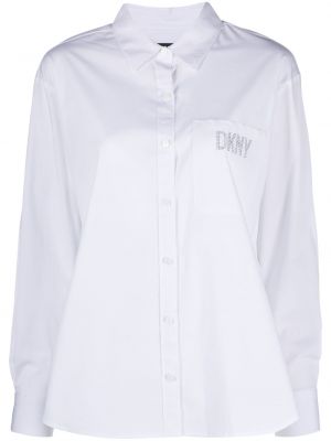Асиметрична риза Dkny бяло