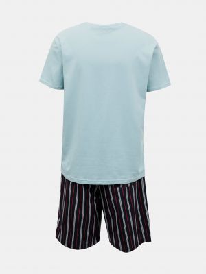 Pletené pyžamo Tommy Hilfiger Underwear modrá