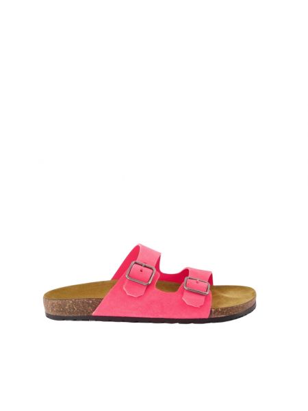 Leder sandale Saint Laurent pink