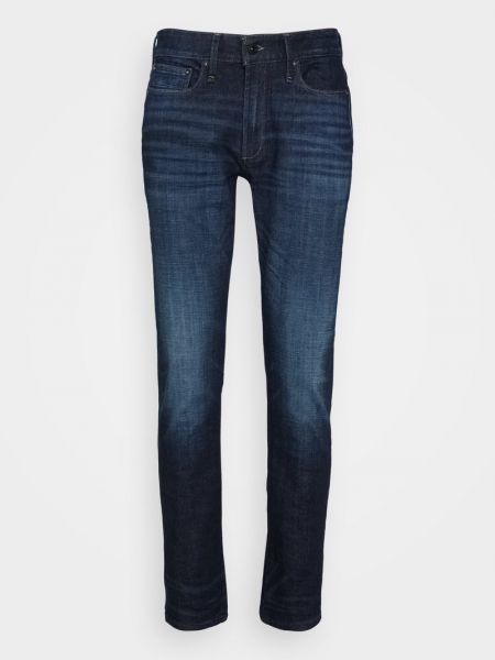 Niebieskie proste jeansy Denham
