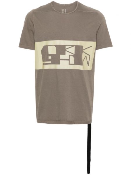Bavlnené tričko Rick Owens Drkshdw hnedá