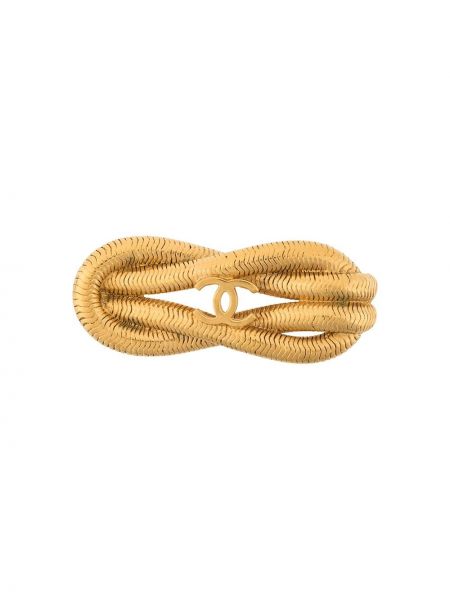 Broche Chanel Pre-owned dorado