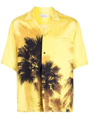 Camicia con stampa Laneus giallo